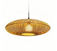 KUEYANB Suspension Chinoise en Bambou, Luminaires Décoratifs Suspendus pour Salon De Thé, Plafonniers pour Chambres D'hôtes Et Hôtels, Éclairage Commercial, Lustre Style Wabi-sabi, pour Îlot Cuisine