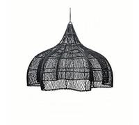 KUEYANB Suspension En Bambou, Abat-jour Bohème En Osier Tressé À La Main, Culot E26, Luminaire Décoratif Pour Cuisine, Îlot, Chambre, Salon