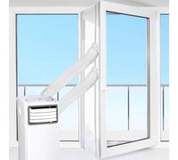 Kufeiper Joint de fenêtre pour climatisation avec bande, 400 cm, joint de fenêtre pour climatiseurs mobiles, sèche-linge, sèche-linge à évacuation d'air, fenêtres à battant, fenêtre de toit, sans