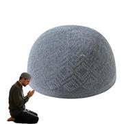 Kufi Bonnets adaptés aux hommes Bonnet brodé confortable et élégant, seize if grey