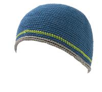 Kufi Chapeau Homme 100% Coton - Bonnet Docker Tricot Elastique Tête De Mort Calot Crâne Casquette du Maroc Fine Japonais Bleu