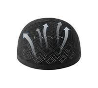 Kufi Hat - Chapeau de prière islami de 55,9 cm | Tissu polyester Kufi Topi | Chapeau Kufii élégant, confortable et respirant, accessoire de tenue formelle décontractée, Noir
