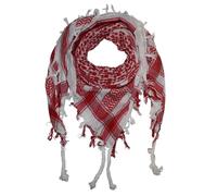Kufiya blanc rouge Shemagh foulard Arafat