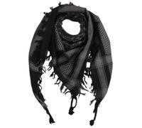 Freak Scene Kufiya - Etoiles noir - gris - 100 x 100 cm - Shemagh - foulard Arafat palestinien - keffieh en coton