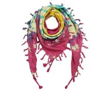 Freak Scene Kufiya - multicolore-batik-tiedye 02 - Unicorn Sun - 100 x 100 cm - Shemagh - foulard Arafat palestinien - keffieh en coton