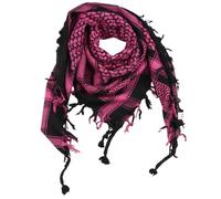 Kufiya noir rose vif Shemagh foulard Arafat