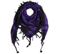 Kufiya noir violet-violet foncé Shemagh foulard Arafat