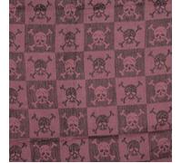Kufiya Têtes de morts à carreaux rouge-bordeaux noir Shemagh foulard Arafat