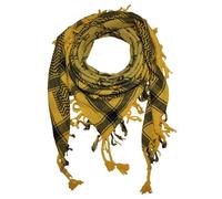 Kufiya Têtes de morts avec os grands jaune noir Shemagh foulard Arafat