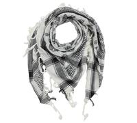 Kufiya Têtes de morts petits blanc noir Shemagh foulard Arafat