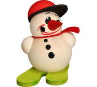 Kugelräuchermann Cool-Man Avec Ski Et Baseball Hxlxp = 9x6x7, 5cm Neuf Fumeur