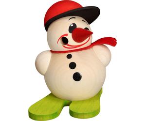 Kugelräuchermann Cool-Man Avec Ski Et Baseball Hxlxp = 9x6x7, 5cm Neuf Fumeur