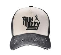 KUGEUII Casquette de Baseball Unisexe Respirante Thin Lizzy Meilleure Thin Lizzy 2024 Mode Classique Une Casquette de Baseball lavée Cadeaux d'extérieur