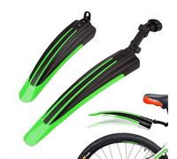 Kugooyi Ensemble de garde-boue de vélo - Accessoires de VTT - Protection anti-éclaboussures portable et réglable - Garde-boue avant et arrière - Pour VTT, vélo de route, vélo de ville - Roues de 20 à