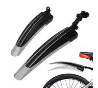 Kugooyi Ensemble de garde-boue de vélo - Accessoires de VTT - Protection anti-éclaboussures portable Quick Release réglable - Épais avant et arrière - Pour VTT, vélo de route, vélo de ville - Roues de