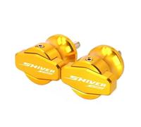 KUGVTER Bobine à Bascule Curseurs Bras Oscillant CNC M6 Moto pour pour Aprilia Shiver 750 SL750 2007-2015 Bobines Béquille D'atelier(Or)