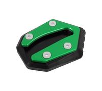 KUGVTER Plaque D'extension Béquille Coussinet D'agrandissement Support Latéral pour Kawasaki W 800 W800 W650 W400 2019 - 2023(Green)