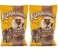Kuhbonbon Chocolat Bonbons au Caramel avec Lait/Cacao 200 g (Lot de 2)