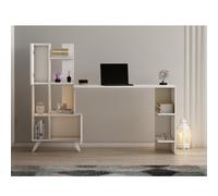 Kuhmo bureau contemporain 9 rangements - blanc