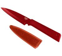 Kuhn Rikon 26601 Colori+ Couteau d'Office Acier Inoxydable Rouge 10,2 x 1,3 x 2,5 cm, 4"