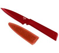 Kuhn Rikon 26621 Colori+ Couteau d'Office Dentelé Acier Inoxydable Rouge 10,2 x 1,3 x 2,5 cm