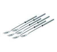 Kuhn rikon 32040 lot de 6 fourchettes de fondue au fromage acier inoxydable 26,5 x 1,5 x 1,5 cm G