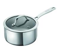 KUHN RIKON Allround Oven-Safe Induction Saucepan with Glass Lid, 14 cm/1 Litre, Stainless Steel, Silver