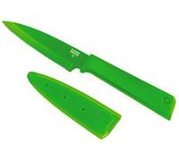 Kuhn Rikon Colori+ Couteau d'office, Vert, avec protection de lame