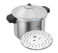 KUHN RIKON Duromatic Hotel Autocuiseur avec poignées latérales 28 cm 8 litres, induction, acier inoxydable