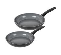 KUHN RIKON Easy Ceramic Lot de poêles à frire Ø 24 cm et Ø 28 cm, en aluminium 100 % recyclé, 31566