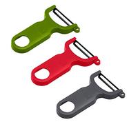KUHN RIKON Original Swiss Peeler, Set of 3, Green, Red and Grey