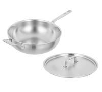 Kuhn Rikon Fiveply Wok Non Revêtu Ø 24 cm, Acier Inox Multicouche