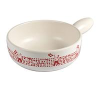KUHN RIKON Fondue au fromage Caquelon Induction lanceurs de drapeau 23 cm, blance/rouge