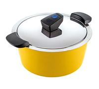 Kuhn Rikon Hotman Comfort Casserole à induction en acier inoxydable Jaune 3 l / 22 cm