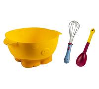 KUHN RIKON Kinderkitchen Kit de mélange 3 pièces, pour les enfants à partir de 3 ans, Jaune, Rouge et Bleu