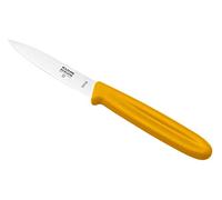KUHN RIKON Swiss Knife Stainless Steel Scaffold Knife, Vegetable Knife, Knife with Blade Guard, Stainless Steel, Yellow
