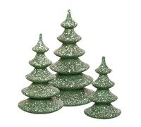 Kuhnert Drechslerei Lot de 3 arbres décoratifs en bois pour Mäxchen - Dimensions : environ 14 cm, 11,5 cm et 9,5 cm - Fabriqué en Allemagne