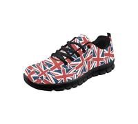 Kuiaobaty Baskets antidérapantes et décontractées pour homme avec mousse à mémoire de forme, Drapeaux Union Jack, 42.5 EU