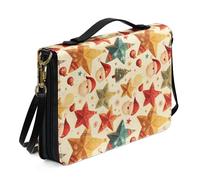 Kuiaobaty Étui de transport pour la Bible avec bandoulière amovible, motif ciel étoilé, cadeau chrétien pour femme