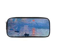 Kuiaobaty Monet Trousse à crayons pour adolescents et garçons - Grande capacité - Motif lever de soleil, Impressions Sunrise, Cartable