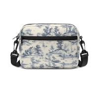 Kuiaobaty Petit sac à bandoulière pour femme, petit sac à bandoulière à motif floral de campagne pour femme, vacances, voyage, Toile française Campagne, Taille Unique