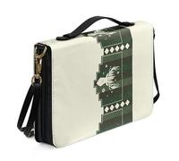 Kuiaobaty Sac à bandoulière pour femme avec motif de cœur pour la Bible - Cadeaux pour église religieuse, Renne de Noël., M-[9.2x6.3in=23.4x16.0cm]