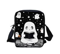 Kuiaobaty Sac à bandoulière pour femme - Sac à bandoulière pour voyage décontracté - Fermeture éclair - Sac à main pour téléphone portable, Nuit de lecture fantôme