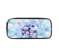 Kuiaobaty Trousse à crayons pour enfants, fournitures scolaires, sac de rangement, trousse à crayons mignonne pour fille et garçon, grande trousse à stylos, Coquilles de tortues de mer, Cartable