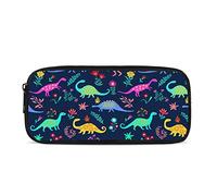 Kuiaobaty Trousse à crayons pour enfants, fournitures scolaires, sac de rangement, trousse à crayons mignonne pour fille et garçon, grande trousse à stylos, Dinosaures, Cartable