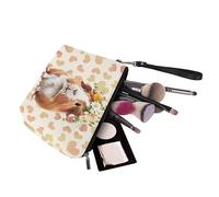 Kuiaobaty Trousse de maquillage en cuir - Organiseur de voyage - Trousse de toilette pour fille - Trousse de beauté pour femme, Oiseaux d'arbres de, Organiseur de sac