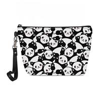 Kuiaobaty Trousse de maquillage pour femme - Grande capacité - Trousse de toilette pour fille, Adorable panda