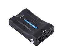 KUIDAMOS Adaptateur Compact Convertisseur Péritel vers avec Câble USB pour TV, Partage de Photos et de Musique, Prise en Charge PAL NTSC pour Le Divertissement à Domicile