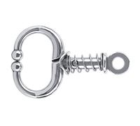KUIDAMOS Anneau de Nez de Taureau Durable en Acier Inoxydable pour Une Manipulation Facile pour Les Agriculteurs et Les Vétérinaires, 7 Cm, Diamètre Intérieur de 2,76 Pouces, Accessoire D'élevage de