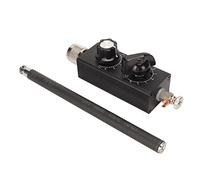 KUIDAMOS Antenne Réglable Toutes Bandes HF 20W pour Les Transmissions UHF VHF, Tuner à Ondes Courtes en Acier Inoxydable pour Les Amateurs de Radio Amateur (Ensemble 2)